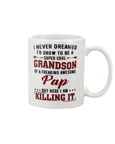 Grandson Mug- grow cool grandson pap diua ngvt