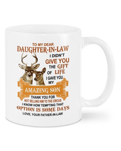 Daughter In Law Mug- mug daughteril circus fatheril dauc htte