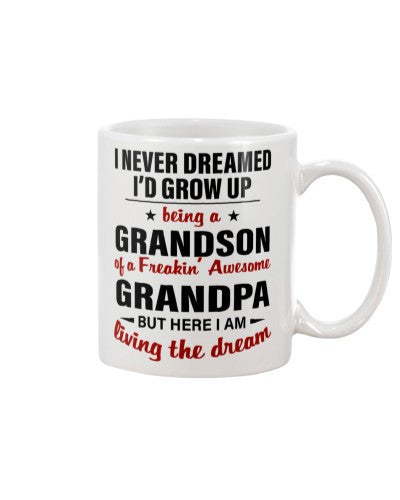 Grandson Mug- dreamed grandson grandpa diub htte