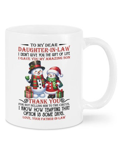 Daughter In Law Mug- mug xmas daughteril gift fatheril deua htteh