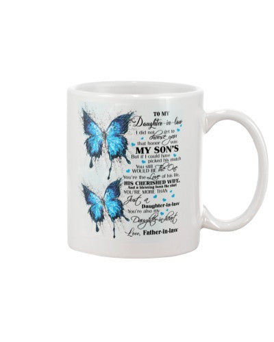 Daughter In Law Mug- daughteril theone fatheril dhua htte