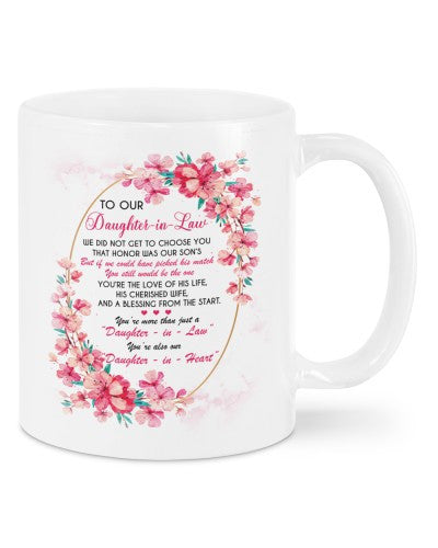 Daughter In Law Mug- mug daughteril choose fatheril dduc htteh