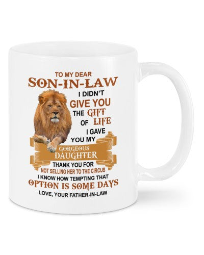 Son In Law Mug- mug sonil know fatheril ddub htte