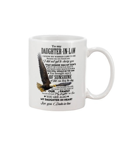 Daughter In Law Mug- mug daughteril sunshine dadail djuc htte