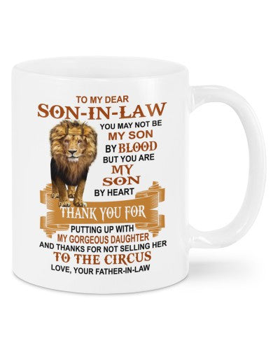 Son In Law Mug- mug sonil blood fatheril deub htte
