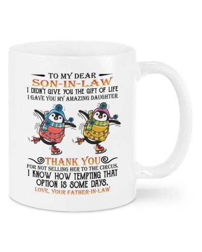 Son In Law Mug- mug sonil thankyou fatheril deub ntmn