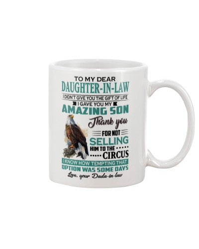 Daughter In Law Mug- daughter inlaw circus dada lchv