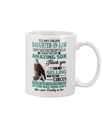 Daughter In Law Mug- daughter inlaw circus daddy lchv