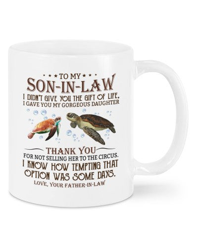 Son In Law Mug- mug sonil tempting fatheril diuc ntmn