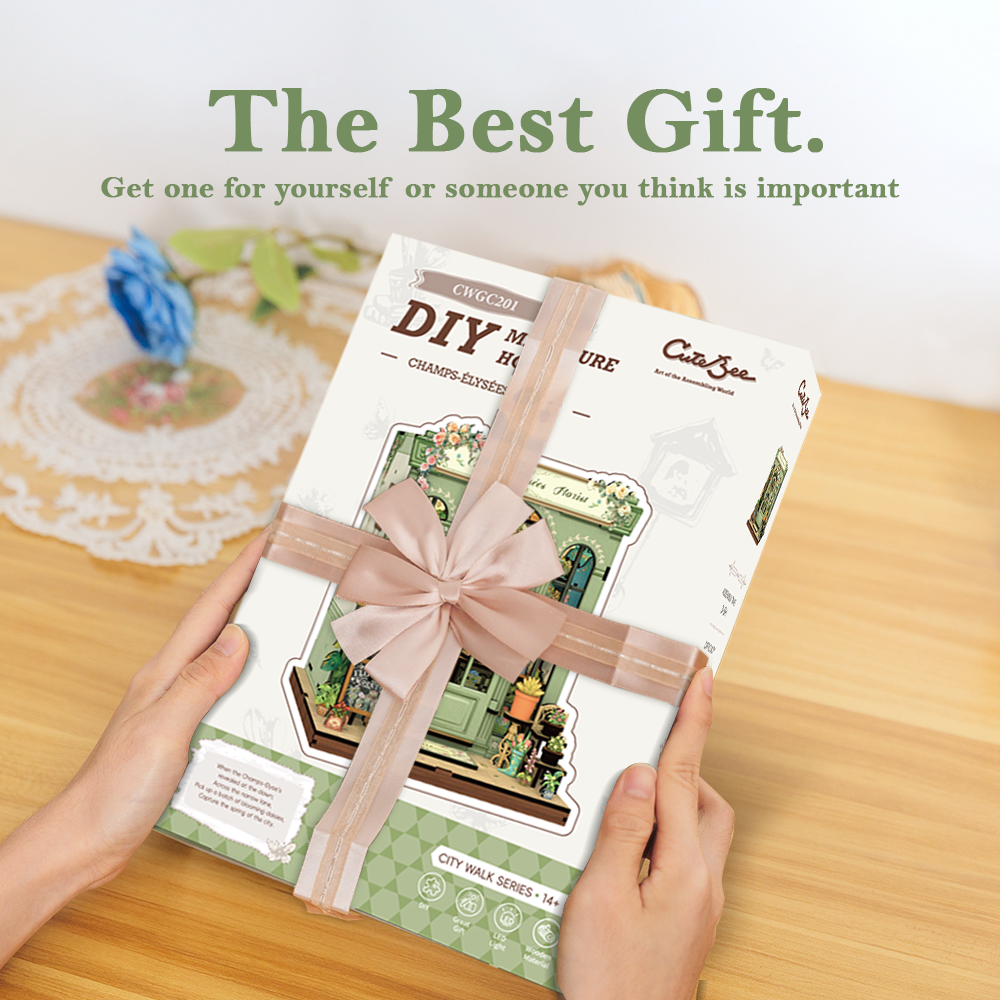 Champs-Élysées  Florist | CUTEBEE DIY Book Nook Kit |